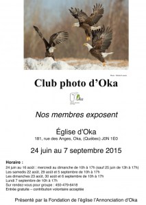 affiche exposition Club photo d'Oka